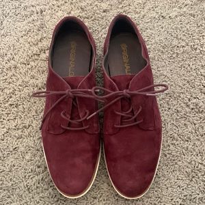 Cole Haan Burgundy Suede Flats